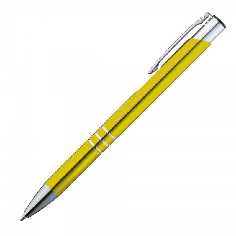 Schreibset mit Namensgravur - Touchpen Kugelschreiber + Kugelschreiber - gelb