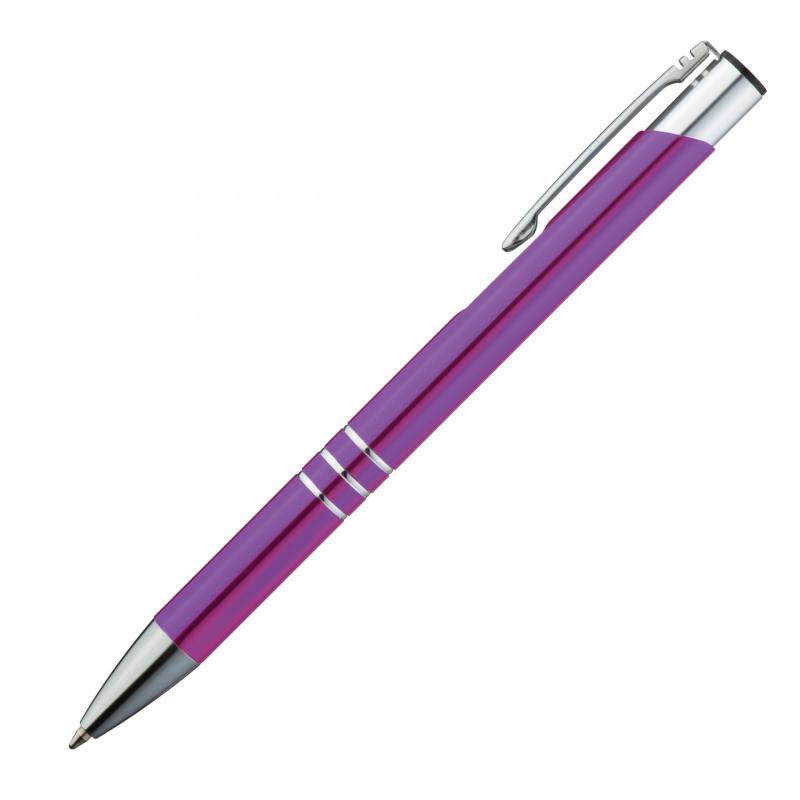 Schreibset mit Namensgravur - Touchpen Kugelschreiber + Kugelschreiber - lila