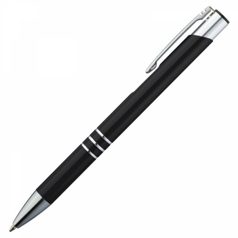 Schreibset mit Namensgravur - Touchpen Kugelschreiber + Kugelschreiber - schwarz
