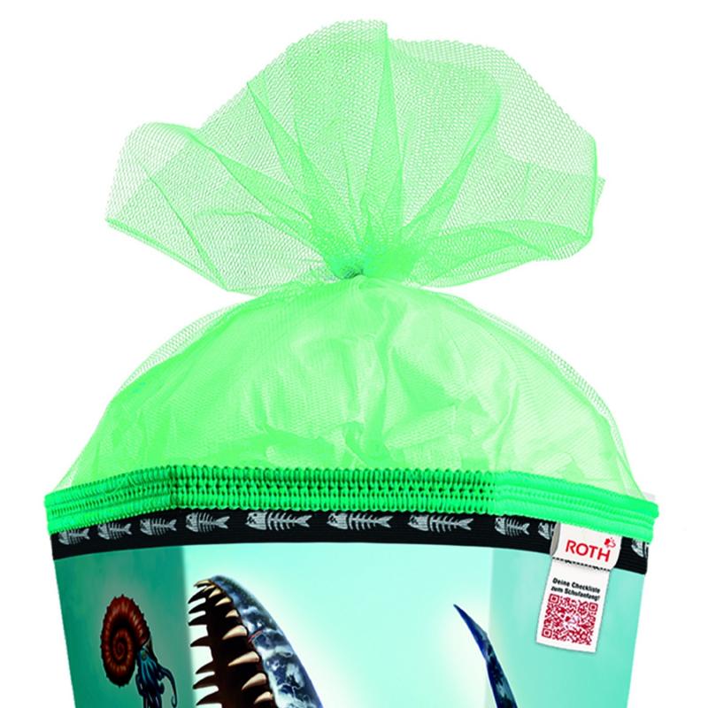 Schultüte mit Gravur / Zuckertüte / 85cm / eckig / "Dino Mosasaurus"