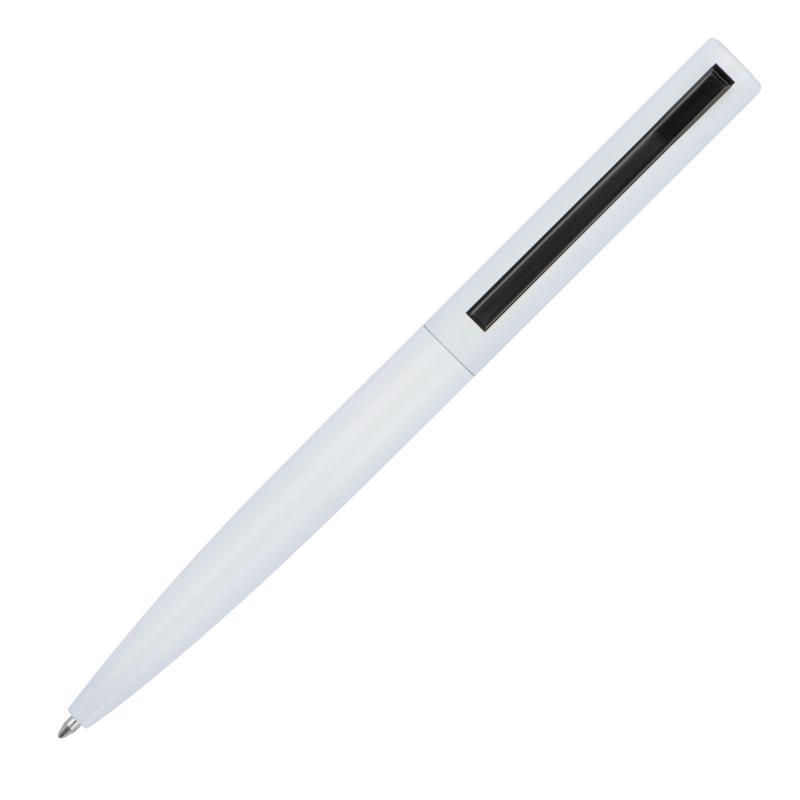 Semi Gel-Kugelschreiber aus Metall mit Namensgravur - Farbe: weiß