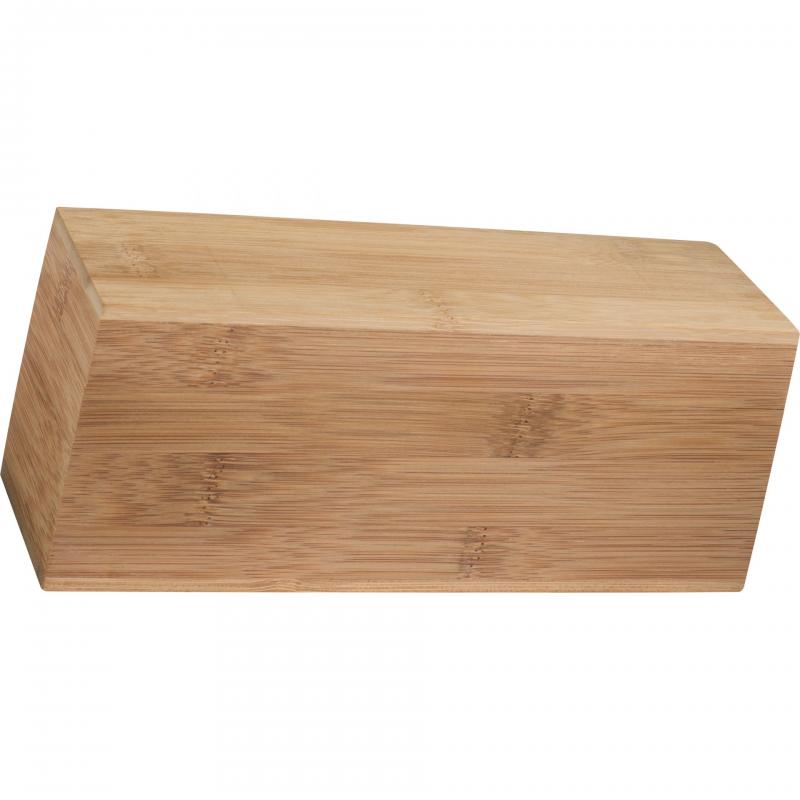 Teeaufbewahrungsbox mit Gravur / Teebeutelbox aus Bambus