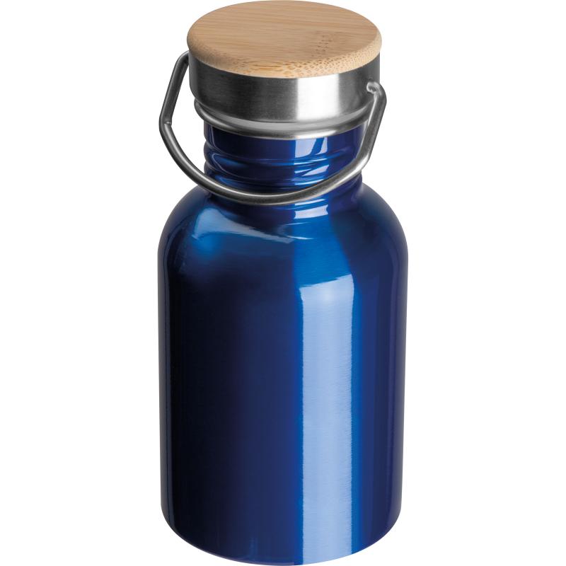 Trinkflasche aus Edelstahl mit Namensgravur - 300ml - Farbe: blau