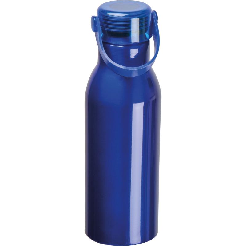 Trinkflasche aus recyceltem Aluminium mit Namensgravur - 750ml - Farbe: blau