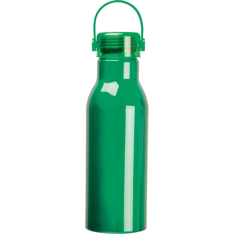Trinkflasche aus recyceltem Aluminium mit Namensgravur - 750ml - Farbe: grün