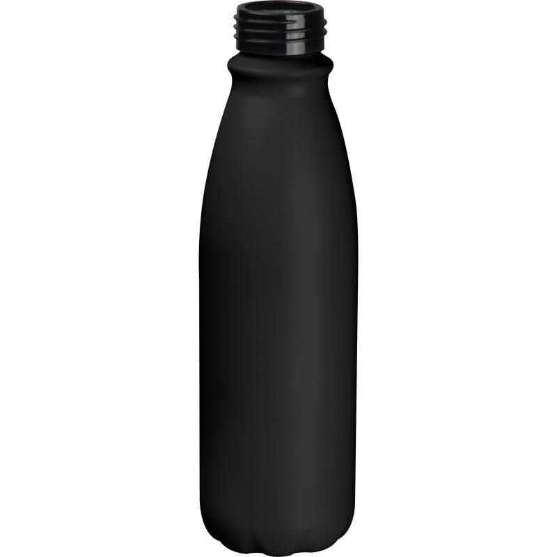 Trinkflasche mit Gravur / aus Aluminium / Füllmenge 0,6l / Farbe: schwarz