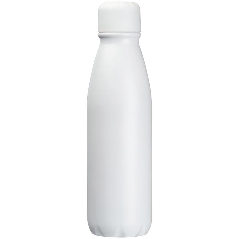 Trinkflasche mit Gravur / aus Aluminium/ Füllmenge 0,6l / Farbe: weiß